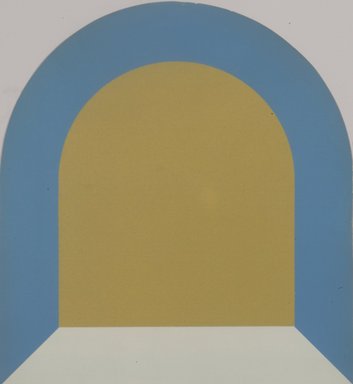 Miriam Schapiro (American, 1923-2015). <em>Untitled</em>, n.d. Silkscreen, 50 1/4 x 12 in. Brooklyn Museum, Gift of Harry Kahn, 1990.46.6a-d. © artist or artist's estate (Photo: Brooklyn Museum, 1990.46.6a.jpg)