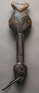 Possibly Mossi. <em>Whistle</em>, late 19th-early 20th century. Wood, iron, accumulated applied materials, 9 1/2 x 2 5/8 x 1 1/8 in. (24.1 x 6.7 x 2.9 cm). Brooklyn Museum, Gift of Eileen and Michael Cohen, 1991.227.7. Creative Commons-BY (Photo: Brooklyn Museum, 1991.227.7_front_PS10.jpg)