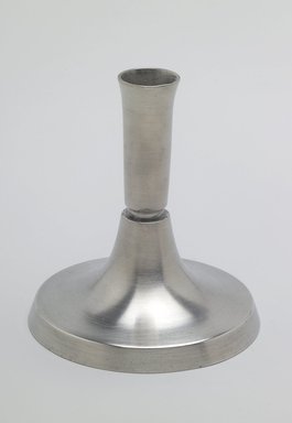 Marion Anderson Noyes (American, 1907-2002). <em>Candlestick</em>, ca. 1933. Pewter, 5 1/8 x 4 x 4 in. (13 x 10.2 x 10.2 cm). Brooklyn Museum, Gift of Marion Anderson Noyes, 1991.258.2. Creative Commons-BY (Photo: Brooklyn Museum, 1991.258.2.jpg)