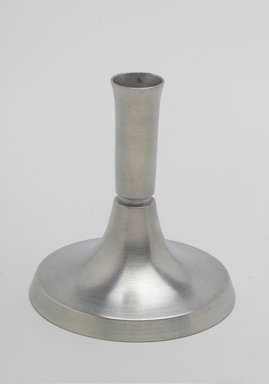Marion Anderson Noyes (American, 1907-2002). <em>Candlestick</em>, ca. 1933. Pewter, 5 1/8 x 4 x 4 in. (13 x 10.2 x 10.2 cm). Brooklyn Museum, Gift of Marion Anderson Noyes, 1991.258.3. Creative Commons-BY (Photo: Brooklyn Museum, 1991.258.3.jpg)