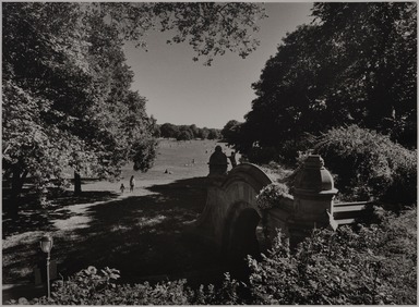 Tony Velez (American, born 1946). <em>Long Meadow/Prospect Park, 1 of 20 from a Portfolio of 34</em>, 1990. Gelatin silver print, 11 x 14in. (27.9 x 35.6cm). Brooklyn Museum, Gift of Victor H. Kempster, 1991.306.10. © artist or artist's estate (Photo: Brooklyn Museum, 1991.306.10_PS11.jpg)