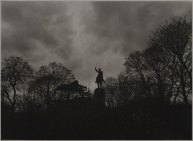 Tony Velez (American, born 1946). <em>General Slocum Monument, Grand Army Plaza, Brooklyn, NY, 1 of 14 from aPortfolio of 34</em>, 1990. Gelatin silver print, 11 x 14in. (27.9 x 35.6cm). Brooklyn Museum, Gift of Paul Velez, 1991.308.4. © artist or artist's estate (Photo: Brooklyn Museum, 1991.308.4_PS11.jpg)