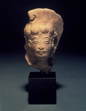  <em>Head of a Male</em>, 13th-14th century. Terracotta, height (includes stand): 4 in. Brooklyn Museum, Gift of Cynthia Hazen Polsky, 1991.79.11. Creative Commons-BY (Photo: Brooklyn Museum, 1991.79.11.jpg)