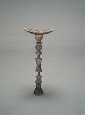 Loma. <em>Dance Stool</em>, 19th-20th century. Wood, 24 1/4 x 10 1/4 x 4 3/8 in. (61.6 x 26 x 11.1 cm). Brooklyn Museum, Gift of Blake Robinson, 1992.26.7. Creative Commons-BY (Photo: Brooklyn Museum, 1992.26.7_transpc001.jpg)