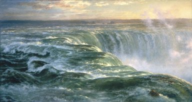 Louis Rémy Mignot (American, 1831-1870). <em>Niagara</em>, 1866. Oil on canvas, frame: 61 1/2 × 104 1/4 × 4 1/2 in. (156.2 × 264.8 × 11.4 cm). Brooklyn Museum, Gift of Arthur S. Fairchild, 1993.118 (Photo: Brooklyn Museum, 1993.118_SL1.jpg)