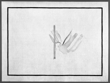 Richard Tuttle (American, born 1941). <em>[Untitled]</em>, 1993. Watercolor woodcut on Xuan Zhi paper, sheet: 12 x 16 in. (30.5 x 40.6 cm). Brooklyn Museum, Emily Winthrop Miles Fund, 1993.171.1. © artist or artist's estate (Photo: Brooklyn Museum, 1993.171.1_bw.jpg)