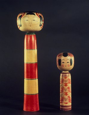  <em>Kokeshi (Limbless Wooden Doll)</em>, ca. 1950. Wood, height: 10 in. Brooklyn Museum, Gift of Dr. and Mrs. John P. Lyden, 1993.194.2. Creative Commons-BY (Photo: , 1993.194.1_1993.194.2.jpg)