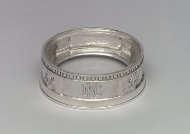 George Washington Maher (American, 1864–1926). <em>Salt Cellar with Liner</em>, ca. 1912. Silver, glass, 1 3/16 x 3 7/16 x 3 7/16 in. (3 x 8.7 x 8.7 cm). Brooklyn Museum, Marie Bernice Bitzer Fund, 1993.78.1a-b. Creative Commons-BY (Photo: Brooklyn Museum, 1993.78.1a-b.jpg)