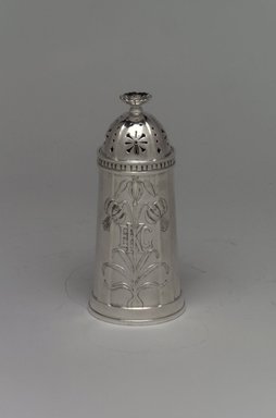 George Washington Maher (American, 1864–1926). <em>Pepper Caster</em>, ca. 1912. Silver, 4 1/4 x 1 7/8 x 1 7/8 in. (10.8 x 4.8 x 4.8 cm). Brooklyn Museum, Marie Bernice Bitzer Fund, 1993.78.2. Creative Commons-BY (Photo: Brooklyn Museum, 1993.78.2a-b.jpg)