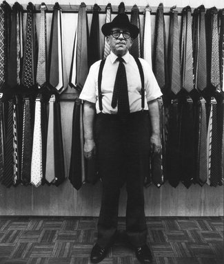 Seymour Edelstein (American, born 1922). <em>Tie and Shirt Shop, Lower East Side</em>, 1985. Gelatin silver print, image: 6 1/4 x 8 1/4 in. (15.9 x 21 cm). Brooklyn Museum, Gift of the artist, 1994.135.3. © artist or artist's estate (Photo: Brooklyn Museum, 1994.135.3.jpg)