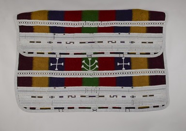 Ndebele. <em>Beaded Blanket</em>, early 20th century. Wool, glass beads, fiber, Other: 59 1/2 x 58 1/2in. (151.1 x 148.6cm). Brooklyn Museum, Gift of Wim Swaan, 1994.187.1. Creative Commons-BY (Photo: Brooklyn Museum, 1994.187.1_PS20.jpg)