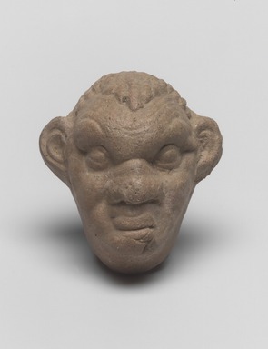  <em>Molded Face of an Old Satyr</em>, 2nd-1st century B.C.E. Terracotta, 3 1/4 × 2 15/16 × 1 11/16 in. (8.3 × 7.4 × 4.3 cm). Brooklyn Museum, Gift of Robin F. Beningson, 1994.209.3. Creative Commons-BY (Photo: Brooklyn Museum, 1994.209.3.jpg)