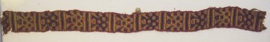 Pativilca. <em>Mantle, Fragment or Poncho, Fragment (NK & CB)</em>, 1400-1532. Cotton, camelid fiber, (64.0 x 4.2 cm). Brooklyn Museum, Gift of Kay Hodnett Nunez, 1995.47.72. Creative Commons-BY (Photo: Brooklyn Museum, 1995.47.72_front_PS5.jpg)
