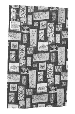  <em>Textile</em>, last quarter of 19th century. Printed linen, 43 x 25 in. (109.2 x 63.5 cm). Brooklyn Museum, Designated Purchase Fund, 1995.52. Creative Commons-BY (Photo: Brooklyn Museum, 1995.52_bw.jpg)