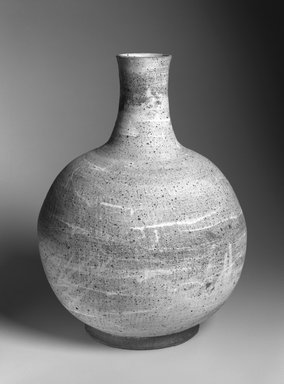 Julian A. Jadow. <em>Bottle</em>. Glazed stoneware Brooklyn Museum, Bequest of Marie Bernice Bitzer, by exchange, 1995.55.1. Creative Commons-BY (Photo: Brooklyn Museum, 1995.55.1_bw.jpg)