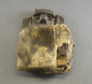 Loma. <em>Personal Miniature Mask</em>, 20th century. Wood, fur, fabric, mask: 3 5/8 × 2 5/8 in. (9.2 × 6.7 cm). Brooklyn Museum, Gift of Blake Robinson, 1995.7.11. Creative Commons-BY (Photo: Brooklyn Museum, 1995.7.11_front_PS5.jpg)