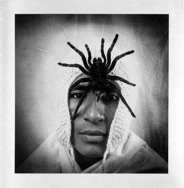Javier Silva Meinel (Peruvian, born 1949). <em>Ucuco, Qoyllur Rit’I - Cuzco, Peru</em>, 1993. Selenium-toned gelatin silver print, sheet: 19 7/8 × 15 7/8 in. (50.5 × 40.3 cm). Brooklyn Museum, Purchased with funds given by the Horace W. Goldsmith Foundation, Ardian Gill, the Coler Foundation, Harry Kahn, and Mrs. Carl L. Selden, 1995.74.3. © artist or artist's estate (Photo: Brooklyn Museum, 1995.74.3_bw.jpg)