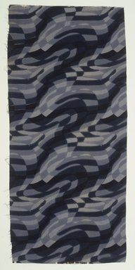 Henriette Reiss (American, born England, 1889–1992). <em>Textile, "Rhythmics Series,"</em> 1928. Silk, blockprinted or screenprinted, 52 x 24 in. (132.1 x 60.9 cm). Brooklyn Museum, H. Randolph Lever Fund, 1996.125.1 (Photo: Brooklyn Museum, 1996.125.1_transp3716.jpg)