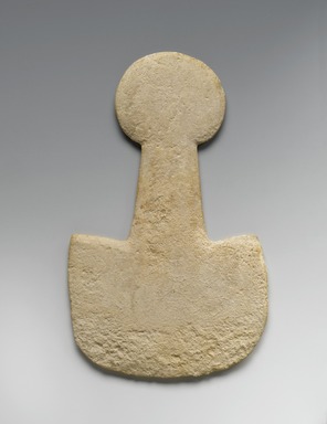 Anatolian. <em>Figure</em>, 3rd millennium B.C.E. Marble, 6 7/8 x 4 3/16 x 1/4 in. (17.4 x 10.6 x 0.6 cm). Brooklyn Museum, Bequest of Mrs. Carl L. Selden, 1996.146.5. Creative Commons-BY (Photo: Brooklyn Museum, 1996.146.5_front_PS2.jpg)