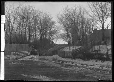 Daniel Berry Austin (American, born 1863, active 1899–1909). <em>Old Flatbush Avenue at Eastern Parkway, Looking South East</em>, 1906. Gelatin silver glass dry plate negative Brooklyn Museum, Brooklyn Museum/Brooklyn Public Library, Brooklyn Collection, 1996.164.1-820 (Photo: , 1996.164.1-820_glass_bw_SL4.jpg)