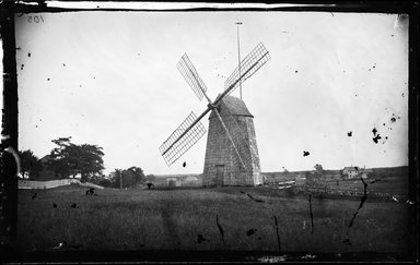 George Bradford Brainerd (American, 1845-1887). <em>Mill, Easthampton, Long Island</em>, ca. 1872-1887. Collodion silver glass wet plate negative Brooklyn Museum, Brooklyn Museum/Brooklyn Public Library, Brooklyn Collection, 1996.164.2-105 (Photo: Brooklyn Museum, 1996.164.2-105_glass_bw_SL4.jpg)