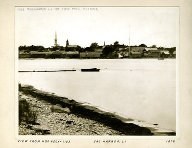 George Bradford Brainerd (American, 1845–1887). <em>View from Hog Neck, Sag Harbor, Long Island</em>, 1878. Collodion silver glass wet plate negative Brooklyn Museum, Brooklyn Museum/Brooklyn Public Library, Brooklyn Collection, 1996.164.2-1103 (Photo: Brooklyn Museum, 1996.164.2-1103_print.jpg)