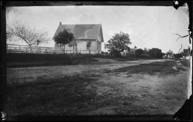 George Bradford Brainerd (American, 1845–1887). <em>Lecture Room, East Moriches, Long Island</em>, ca. 1872–1887. Collodion silver glass wet plate negative, 8 x 5 in. Brooklyn Museum, Brooklyn Museum/Brooklyn Public Library, Brooklyn Collection, 1996.164.2-11 (Photo: Brooklyn Museum, 1996.164.2-11_glass_bw_SL5.jpg)