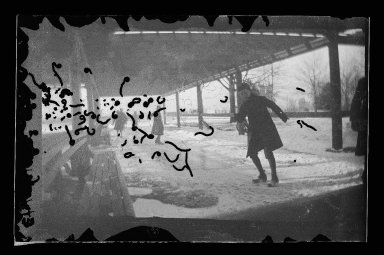 George Bradford Brainerd (American, 1845-1887). <em>Sliding in Fort Green, Brooklyn</em>, ca. 1872-1887. Collodion silver glass wet plate negative Brooklyn Museum, Brooklyn Museum/Brooklyn Public Library, Brooklyn Collection, 1996.164.2-1743 (Photo: Brooklyn Museum, 1996.164.2-1743_glass_IMLS_SL2.jpg)