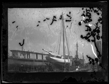 George Bradford Brainerd (American, 1845-1887). <em>May Flower in Dock</em>, ca. 1872-1887. Collodion silver glass wet plate negative Brooklyn Museum, Brooklyn Museum/Brooklyn Public Library, Brooklyn Collection, 1996.164.2-1809 (Photo: , 1996.164.2-1809_glass_bw_SL1.jpg)