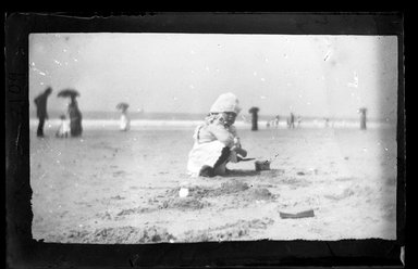 George Bradford Brainerd (American, 1845–1887). <em>Baby, Coney Island</em>, ca. 1885. Dry negative plate Brooklyn Museum, Brooklyn Museum/Brooklyn Public Library, Brooklyn Collection, 1996.164.2-2109 (Photo: Brooklyn Museum, 1996.164.2-2109_SL4.jpg)