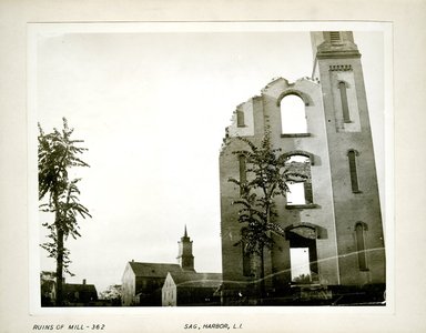 George Bradford Brainerd (American, 1845–1887). <em>Ruins of Mill, Sag Harbor, Long Island</em>, ca. 1872–1887. Collodion silver glass wet plate negative Brooklyn Museum, Brooklyn Museum/Brooklyn Public Library, Brooklyn Collection, 1996.164.2-362 (Photo: Brooklyn Museum, 1996.164.2-362_print.jpg)