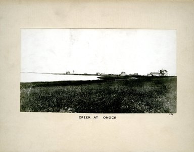George Bradford Brainerd (American, 1845–1887). <em>Creek at Oneck</em>, ca. 1872–1887. Collodion silver glass wet plate negative
 Brooklyn Museum, Brooklyn Museum/Brooklyn Public Library, Brooklyn Collection, 1996.164.2-375A (Photo: Brooklyn Museum, 1996.164.2-375a.jpg)