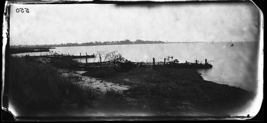 George Bradford Brainerd (American, 1845–1887). <em>From the Bay Shore, Patchogue Point, Long Island</em>, ca. 1872–1887. Collodion silver glass wet plate negative Brooklyn Museum, Brooklyn Museum/Brooklyn Public Library, Brooklyn Collection, 1996.164.2-550 (Photo: Brooklyn Museum, 1996.164.2-550_glass_bw_SL4.jpg)