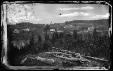 George Bradford Brainerd (American, 1845–1887). <em>Upper Pond School, Stony Brook, Long Island</em>, ca. 1872–1887. Collodion silver glass wet plate negative, 8 1/16 x 5 in. Brooklyn Museum, Brooklyn Museum/Brooklyn Public Library, Brooklyn Collection, 1996.164.2-79 (Photo: Brooklyn Museum, 1996.164.2-79_glass_bw_SL5.jpg)