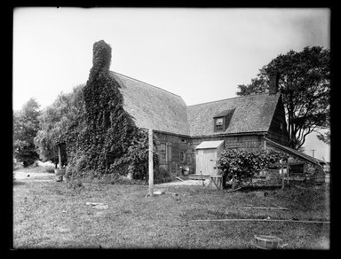 Dr. George S. Ogden (American, active 1900–1915). <em>Schenck House, Rear, Showing Later Additions</em>, August 2, 1914. Gelatin silver glass dry plate negative Brooklyn Museum, Brooklyn Museum/Brooklyn Public Library, Brooklyn Collection, 1996.164.6-58 (Photo: Brooklyn Museum, 1996.164.6-58_SL1.jpg)