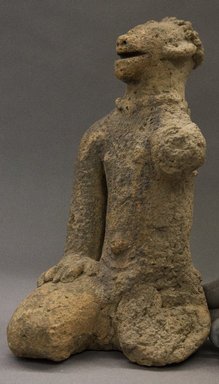  <em>Kneeling Male Figure</em>, ca. 1300. Terracotta, 11 3/4 x 4 1/2 x 5 1/2 in. (29.8 x 11.4 x 14.0 cm). Brooklyn Museum, Gift of Joseph and Margaret Knopfelmacher, 1996.170.28. Creative Commons-BY (Photo: Brooklyn Museum, 1996.170.28_PS10.jpg)