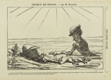 Honoré Daumier (French, 1808-1879). <em>On Ne M'y Prendre Plus à Venir Faire une Overture...</em>. Gillotage, 11 3/4 x 9 3/8 in. (29.8 x 21.3 cm). Brooklyn Museum, Gift of Shelley and David Garfinkel, 1996.225.155 (Photo: Brooklyn Museum, 1996.225.155_PS2.jpg)