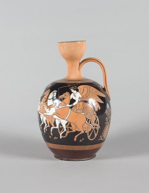 Bates, Brown, Westhead & Moore. <em>Pitcher</em>, ca. 1860. Porcelain, 8 x 5 1/4 x 5 1/4 in. (20.2 x 13.3 x 13.3 cm). Brooklyn Museum, Gift of Mrs. William Liberman, 1996.85.23. Creative Commons-BY (Photo: Brooklyn Museum, 1996.85.23_PS5.jpg)