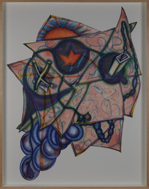 Elizabeth Murray (American, 1940–2007). <em>Shack</em>, 1994. Lithograph on paper, 63 × 51 in. (160 × 129.5 cm). Brooklyn Museum, Alfred T. White Fund, 1996.94. © artist or artist's estate (Photo: Brooklyn Museum, 1996.94_PS20.jpg)