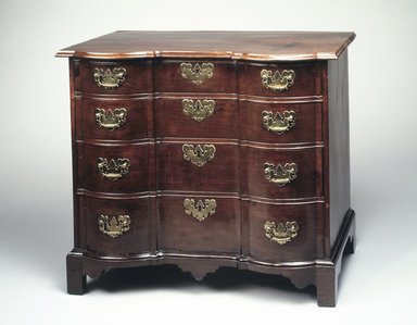  <em>Chest-of-Drawers</em>, ca. 1770. Mahogany, white pine, brass, 29 3/4 x 34 3/4 x 19 3/4 in.  (75.6 x 88.3 x 50.2 cm). Brooklyn Museum, Matthew Scott Sloan Collection, Gift of Lidie Lane Sloan McBurney, 1997.150.21. Creative Commons-BY (Photo: Brooklyn Museum, 1997.150.21_transp694.jpg)