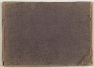 David Johnson (American, 1827-1908). <em>Sketchbook, Conway, New Hampshire</em>, July-October 1851. Graphite, chalk, and opaque watercolor on medium-weight, beige, wove paper, sketchbook, sketchbook: 4 7/8 x 6 3/4 x 5/16 in. (12.4 x 17.1 x 0.8 cm). Brooklyn Museum, Gift of Blair Effron, 1997.157 (Photo: Brooklyn Museum, 1997.157_p00_front_cover_PS6.jpg)