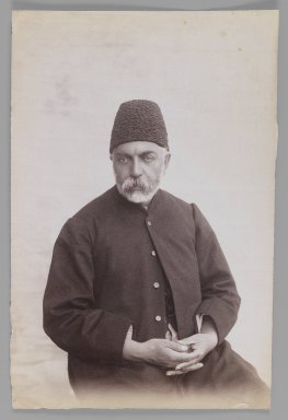  <em>An Elderly Gentleman,  One of 274 Vintage Photographs</em>, late 19th–early 20th century. Albumen silver photograph, 8 3/8 x 5 9/16 in.  (21.3 x 14.1 cm). Brooklyn Museum, Purchase gift of Leona Soudavar in memory of Ahmad Soudavar, 1997.3.115 (Photo: Brooklyn Museum, 1997.3.115_IMLS_PS3.jpg)