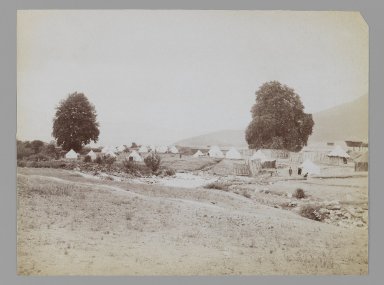  <em>A Royal Tent encampment 11, One of 274 Vintage Photographs</em>, late 19th–early 20th century. Albumen silver photograph, 6 1/16 x 8 in.  (15.4 x 20.3 cm). Brooklyn Museum, Purchase gift of Leona Soudavar in memory of Ahmad Soudavar, 1997.3.146 (Photo: Brooklyn Museum, 1997.3.146_IMLS_PS3.jpg)