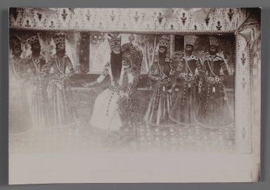  <em>FAS Seated on a Chair, One of 274 Vintage Photographs</em>, late 19th-early 20th century. Gelatin silver printing out paper, 4 9/16 x 6 9/16 in.  (11.6 x 16.6 cm). Brooklyn Museum, Purchase gift of Leona Soudavar in memory of Ahmad Soudavar, 1997.3.262 (Photo: Brooklyn Museum, 1997.3.262_IMLS_PS3.jpg)