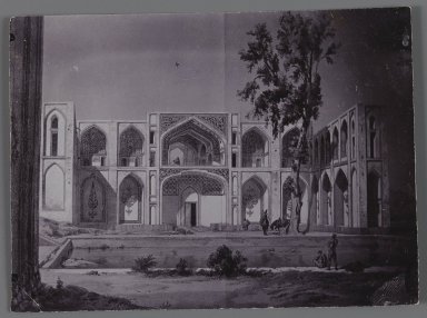  <em>Palais de Chahar Bach a Isphahan,  One of 274 Vintage Photographs</em>, late 19th-early 20th century. Silver collodion photograph, 3 5/16 x 4 1/2 in.  (8.4 x 11.4 cm). Brooklyn Museum, Purchase gift of Leona Soudavar in memory of Ahmad Soudavar, 1997.3.264 (Photo: Brooklyn Museum, 1997.3.264_IMLS_PS3.jpg)
