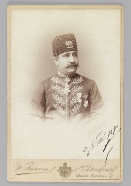  <em>[Untitled], One of 274 Vintage Photographs</em>, 1875 (?). Gelatin silver printing out paper, Photo:  5 1/2 x 4 in.  (13.9 x 10.1 cm);. Brooklyn Museum, Purchase gift of Leona Soudavar in memory of Ahmad Soudavar, 1997.3.98 (Photo: Brooklyn Museum, 1997.3.98_IMLS_PS3.jpg)