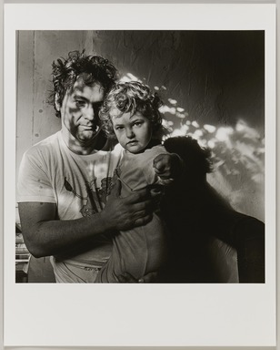 Larry Fink (American, born 1941). <em>Self with Molly, October</em>, 1982. Gelatin silver print, image: 14 1/2 x 14 in. (36.9 x 35.6 cm). Brooklyn Museum, Gift of Robert L. Smith, 1997.54.2. © artist or artist's estate (Photo: Brooklyn Museum, 1997.54.2_PS20.jpg)