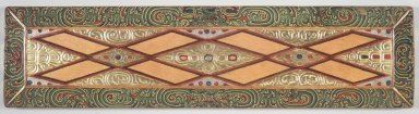  <em>Upper Cover from an Unidentified Manuscript</em>, ca. 13th century. Wood, color, semiprecious stones, 7 1/8 x 28 1/2 x 1 in. (72.4 x 18.0 x 2.5 cm). Brooklyn Museum, Gift of the Asian Art Council, 1997.59.2. Creative Commons-BY (Photo: Brooklyn Museum, 1997.59.2_transp4574.jpg)