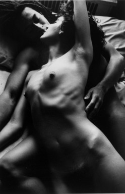 Susan Rubin (American, born 1965). <em>Barbara and Sadik, from the Prohibited Love Series</em>, 1994. Gelatin silver print, sheet: 14 × 11 in. (35.6 × 27.9 cm). Brooklyn Museum, Gift of Manfred Knoll, 1997.97. © artist or artist's estate (Photo: Brooklyn Museum, 1997.97_bw.jpg)