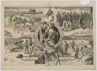 Winslow Homer (American, 1836-1910). <em>1860-1870</em>, 1870. Wood engraving, Illustration: 13 1/2 x 20 5/8 in.  (34.3 x 52.4 cm);. Brooklyn Museum, Gift of Harvey Isbitts, 1998.105.145 (Photo: Brooklyn Museum, 1998.105.145_PS2.jpg)